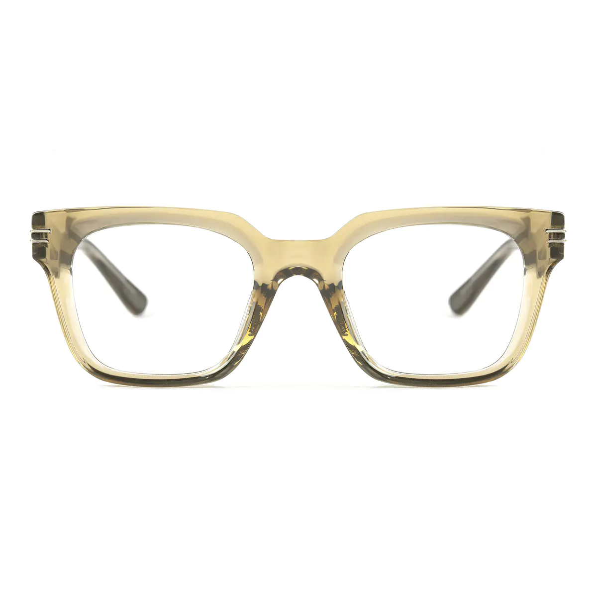 Square Olive Green Eyeglasses