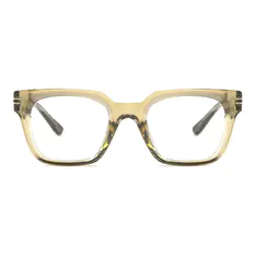 Square Olive Green Eyeglasses