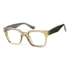 Square Olive Green Eyeglasses
