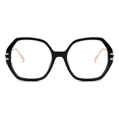 Geometric Black Eyeglasses