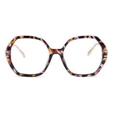 Geometric Tortoiseshell Eyeglasses