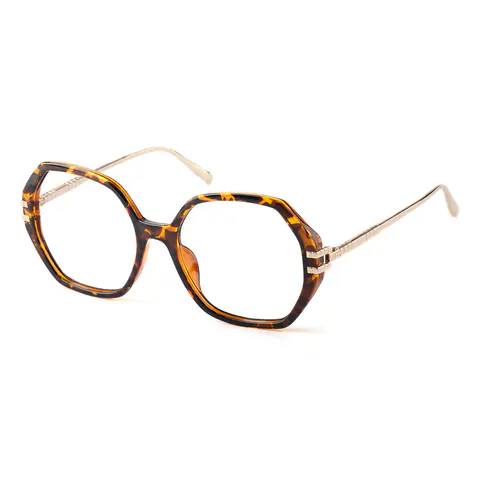 Geometric Tortoiseshell Eyeglasses