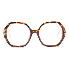 Geometric Tortoiseshell Eyeglasses
