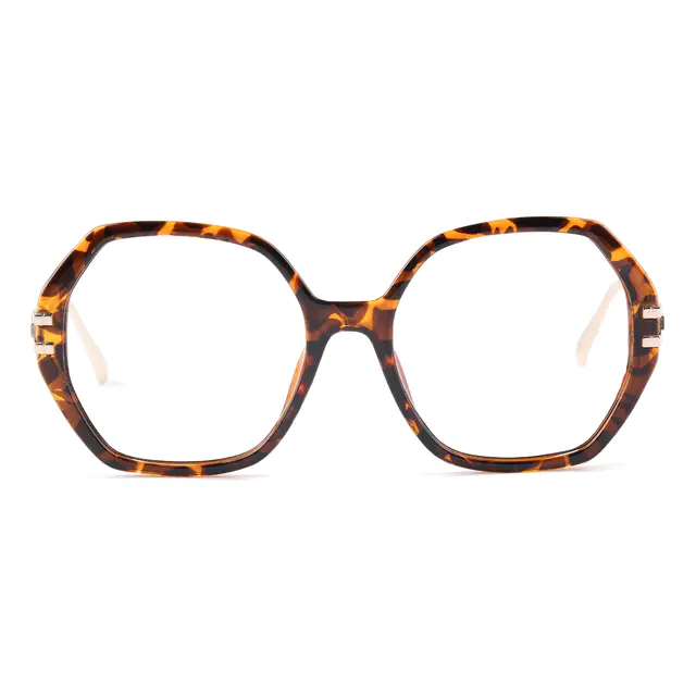 Geometric Tortoiseshell Eyeglasses