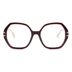 Geometric Wine Eyeglasses