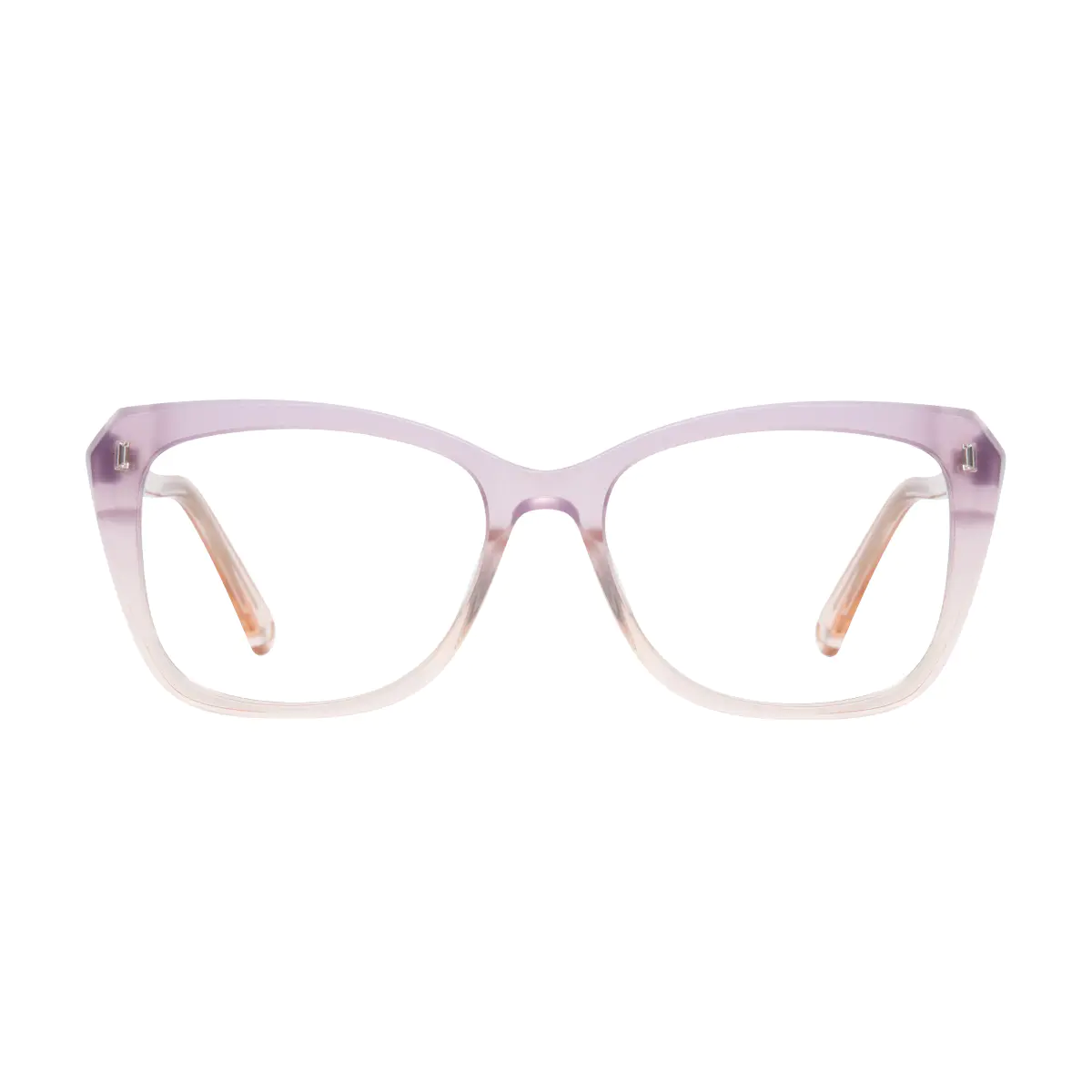 Square Gradient Purple/Clear Eyeglasses