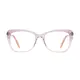 Square Gradient Purple/Clear Eyeglasses