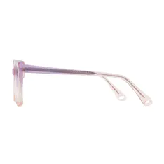 Square Gradient Purple/Clear Eyeglasses