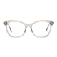 Square Transparent Brown/Gray Eyeglasses