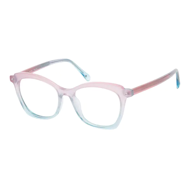 Square Gradient Pink/Blue Eyeglasses