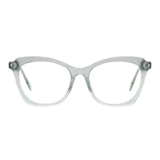Square Gradient Gray/Green Eyeglasses