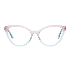 Cat-eye Gradient Pink/Blue Eyeglasses