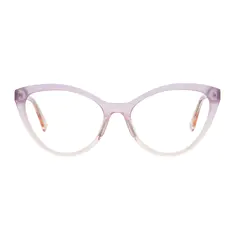 Cat-eye Gradient Purple/Clear Eyeglasses