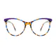 Cat-eye Blue/Yellow Eyeglasses