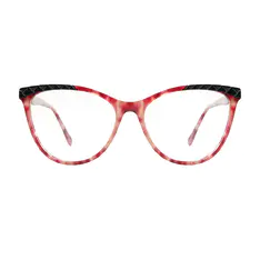 Cat-eye Red/Black Eyeglasses