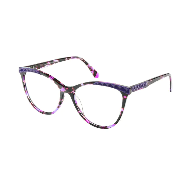 Cat-eye Purple/Black Eyeglasses