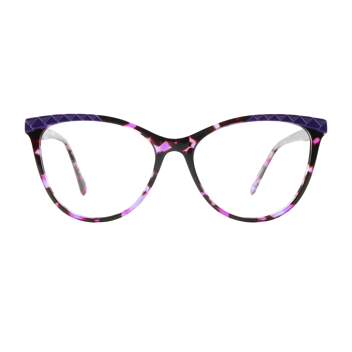 Cat-eye Purple/Black Eyeglasses