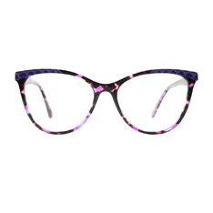 Cat-eye Purple/Black Eyeglasses