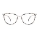 Square Transparent Gray/Black Eyeglasses