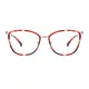 Square Red Eyeglasses