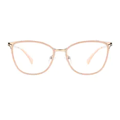 Square Rose Gold Eyeglasses