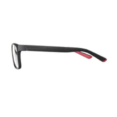 Rectangle Black/Red Sport Eyeglasses