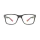 Rectangle Black/Orange Sport Eyeglasses