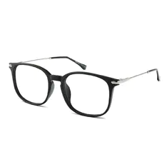 Square Black Clip-On Sunglasses