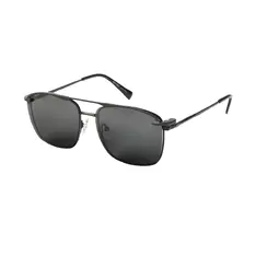 Square Black Clip-On Sunglasses