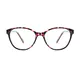 Oval Red/Tortoiseshell Eyeglasses