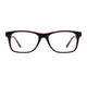 Rectangle Black/Red Eyeglasses