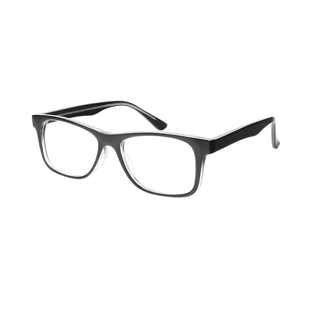 Rectangle Black/Clear Eyeglasses