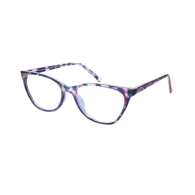Cat-eye Purple/Tortoiseshell Eyeglasses