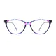 Cat-eye Purple/Tortoiseshell Eyeglasses