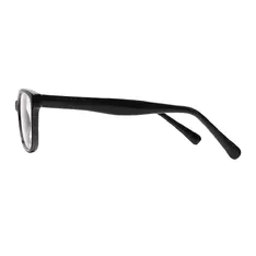 Oval Black Eyeglasses