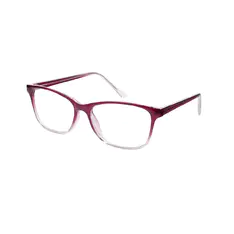 Rectangle Transparent Purple Eyeglasses