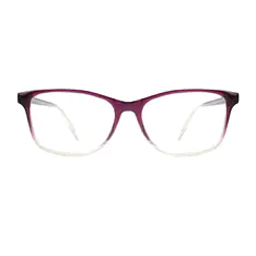 Rectangle Transparent Purple Eyeglasses