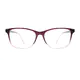 Rectangle Transparent Purple Eyeglasses