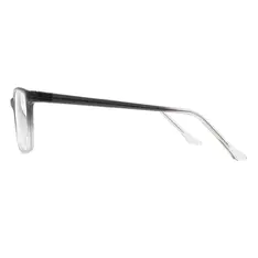 Rectangle Transparent Gray Eyeglasses