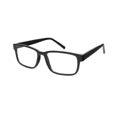 Rectangle Matte Black Eyeglasses