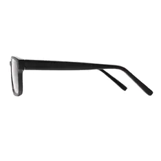 Rectangle Matte Black Eyeglasses