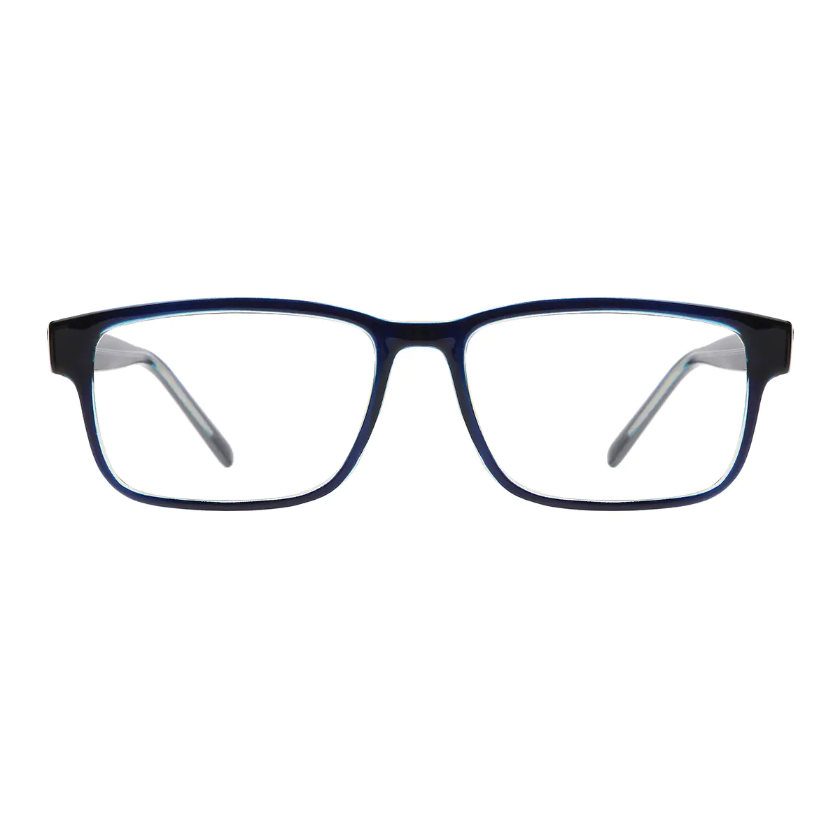 Rectangle Black/Blue Eyeglasses