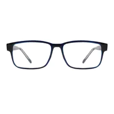 Rectangle Black/Blue Eyeglasses