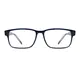 Rectangle Black/Blue Eyeglasses