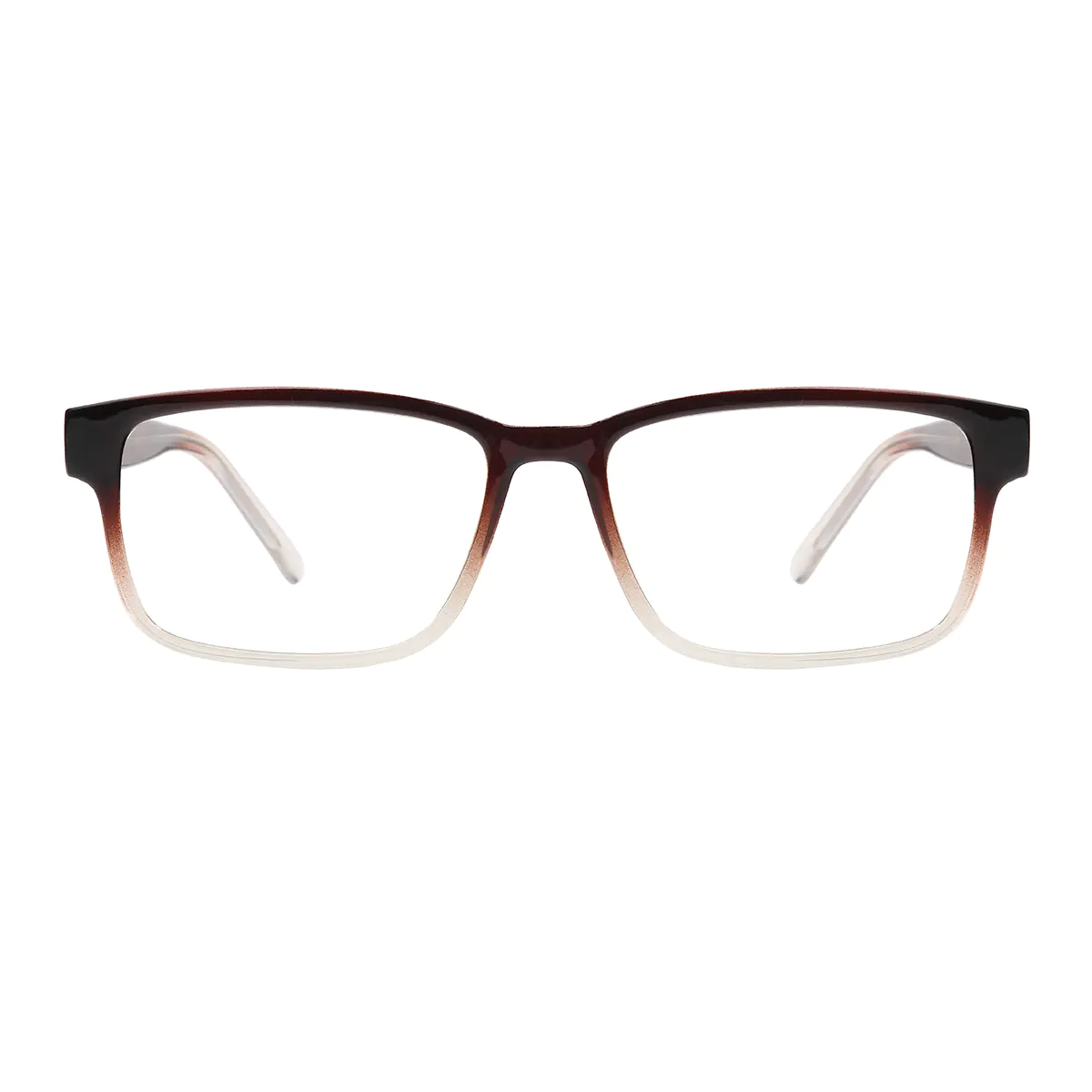 Rectangle Gradient Brown Eyeglasses