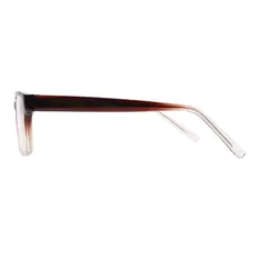 Rectangle Gradient Brown Eyeglasses