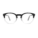 Oval Black/Clear Eyeglasses