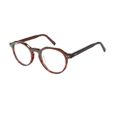 Round Brown/Tortoiseshell Eyeglasses