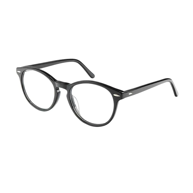 Oval Black Eyeglasses