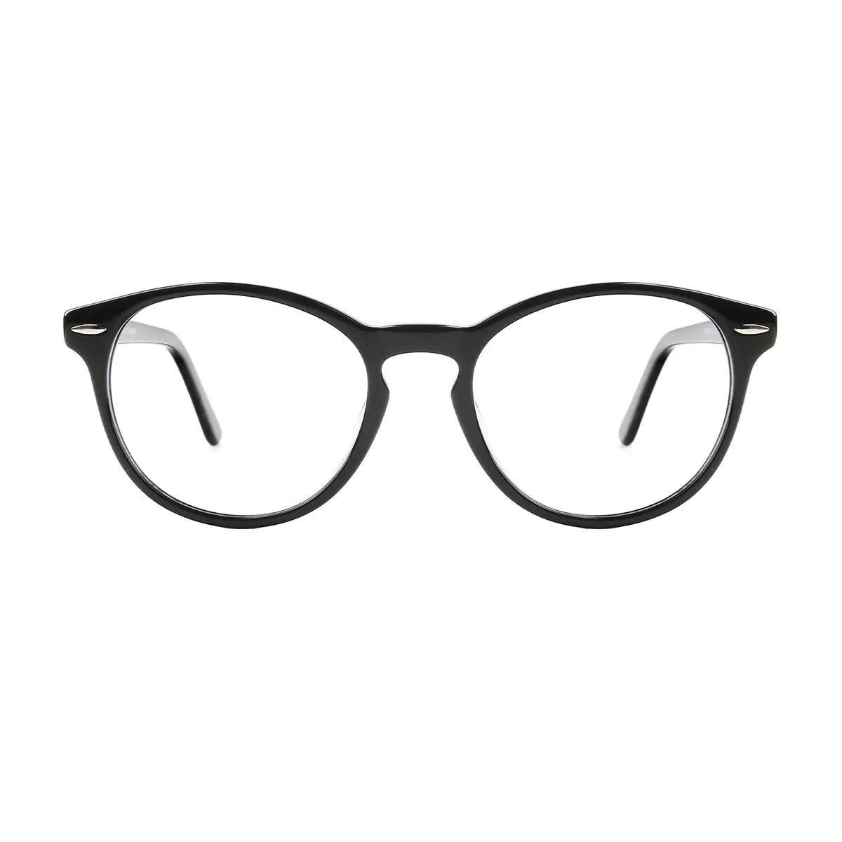 Oval Black Eyeglasses